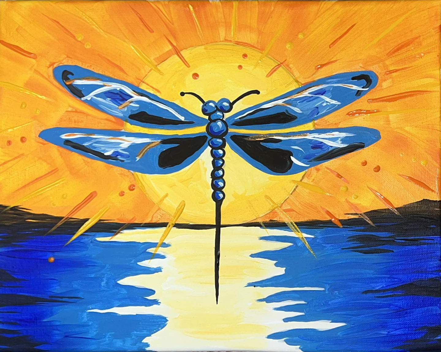 8.1.26 Dragon Fly Painting Workshop at The Urban Oak Grill and Bar